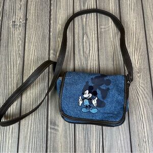 Vintage Y2K Mickey Mouse Mickey Unlimited Denim Crossbody Purse
